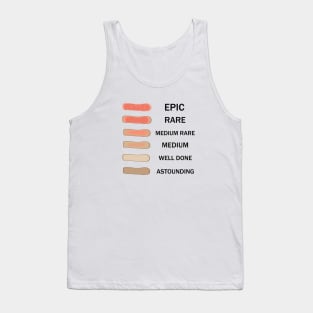 funny steak cooking levels Tank Top